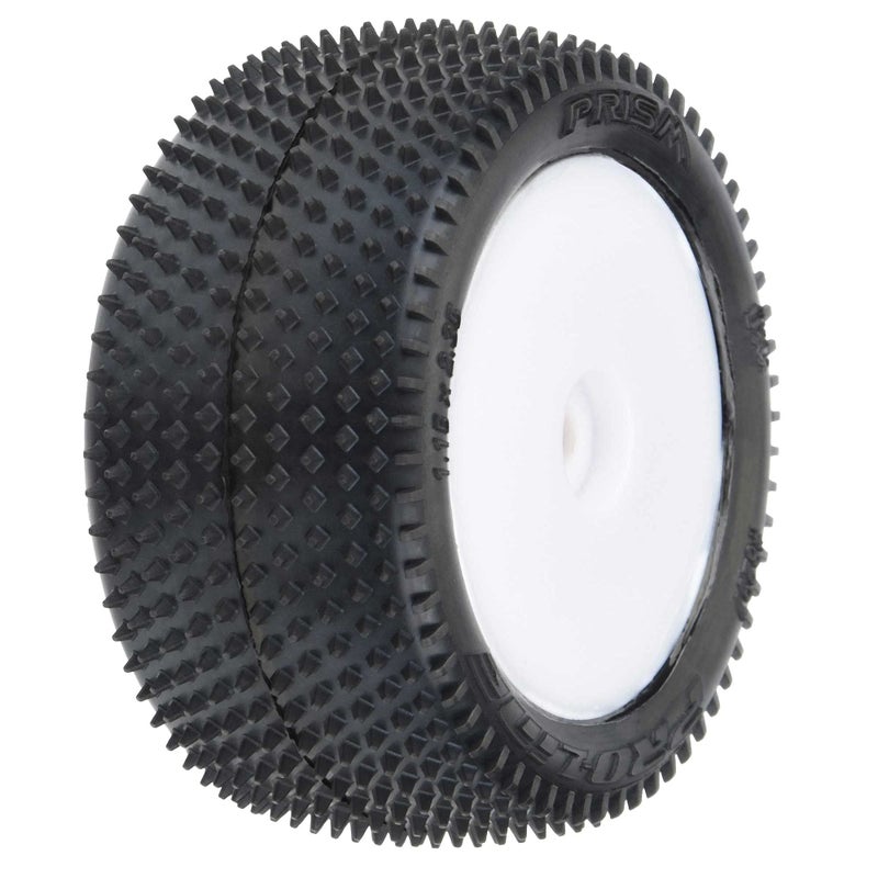 برو-لاين ريسينج إطارات Pro-line Racing Prism Carpet MTD White Mini-B Rear PRO829713 RC Tire - Image 1